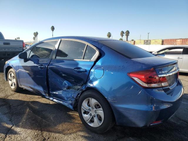 19XFB2F52FE232103 - 2015 HONDA CIVIC LX BLUE photo 2