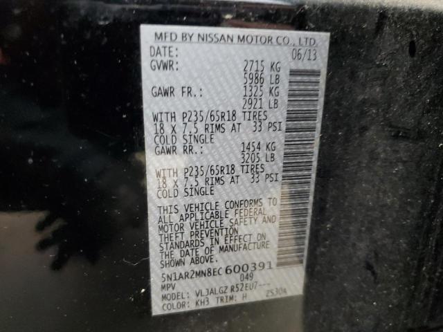 5N1AR2MN8EC600391 - 2014 NISSAN PATHFINDER S Qara foto 13