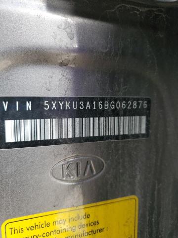 5XYKU3A16BG062876 - 2011 KIA SORENTO EX Boz foto 13