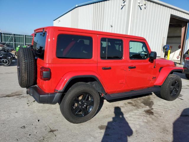 1C4HJXEN5MW626501 - 2021 JEEP WRANGLER U SAHARA 红色 照片 3