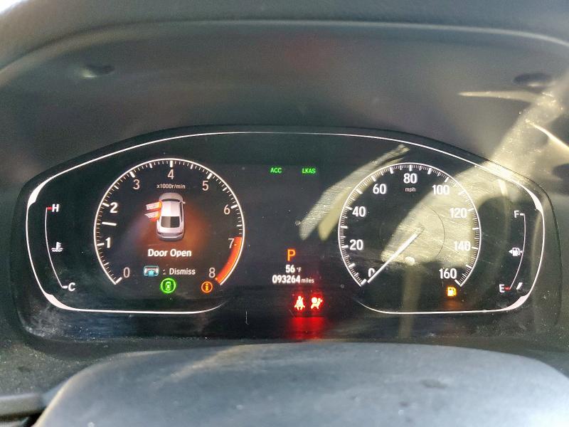 1HGCV2F58LA002110 - 2020 HONDA ACCORD EXL BLACK photo 9