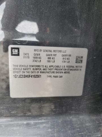 1G1JC5SH6F4162561 - 2015 CHEVROLET SONIC LT 黑色 照片 13