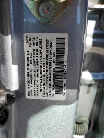 7FARW2H55KE021551 - 2019 HONDA CR-V EX SILVER photo 14