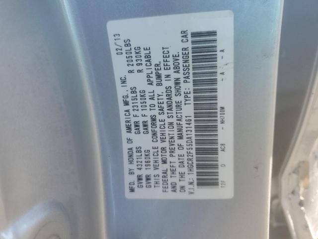 1HGCR2F55DA131461 - 2013 HONDA ACCORD SPORT 银色 照片 12