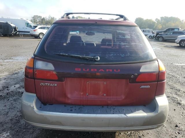 4S3BH675X46624722 - 2004 SUBARU LEGACY OUTBACK AWP Բորդո լուսանկար 6