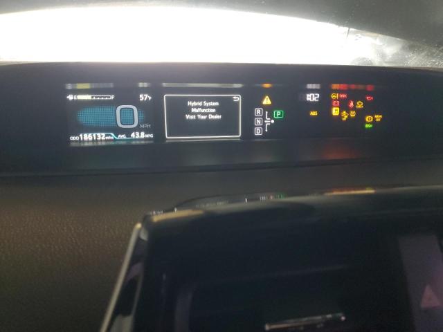 JTDKBRFU3J3587487 - 2018 TOYOTA PRIUS BLACK photo 9