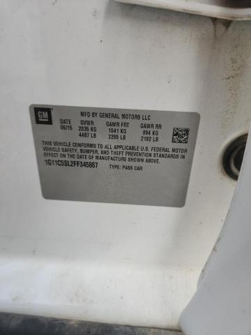 1G11C5SL2FF345867 - 2015 CHEVROLET MALIBU 1LT WHITE photo 13