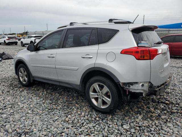 JTMRFREV2FD151051 - 2015 TOYOTA RAV4 XLE ვერცხლისფერი ფოტო 2