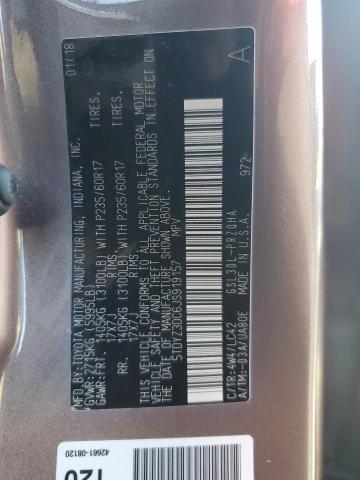 5TDYZ3DC6JS919157 - 2018 TOYOTA SIENNA XLE Brązowy zdjęcie 13