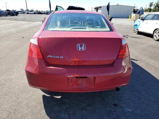 1HGCS12329A018013 - 2009 HONDA ACCORD LX 红色 照片 6