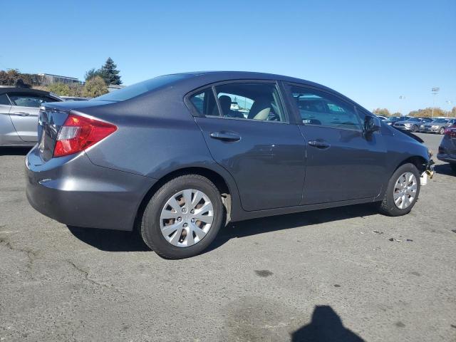 2HGFB2F51CH324739 - 2012 HONDA CIVIC LX GRAY photo 3