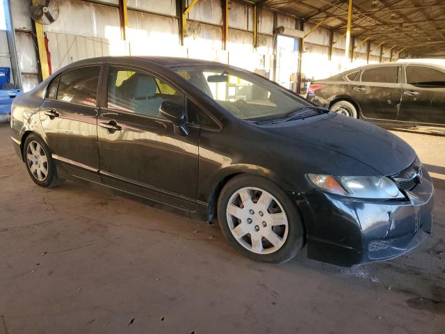 2HGFA16599H515797 - 2009 HONDA CIVIC LX შავი ფოტო 4
