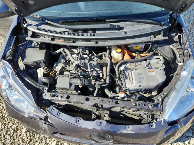 JTDKDTB35D1038443 - 2013 TOYOTA PRIUS C გრაფიტი ფოტო 11