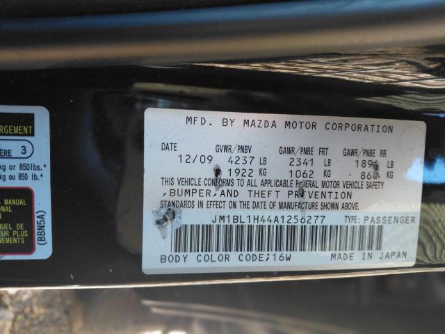 JM1BL1H44A1256277 - 2010 MAZDA SPEED 3 BLACK photo 10