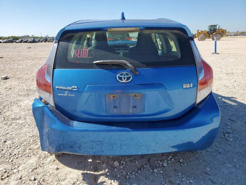 JTDKDTB38F1575522 - 2015 TOYOTA PRIUS C BLUE photo 6