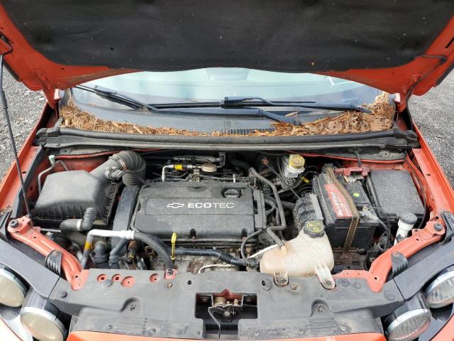 1G1JC6SG9D4206143 - 2013 CHEVROLET SONIC LT ORANGE photo 11