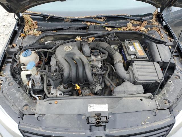 3VW2K7AJ5BM093825 - 2011 VOLKSWAGEN JETTA BASE GRAY photo 11