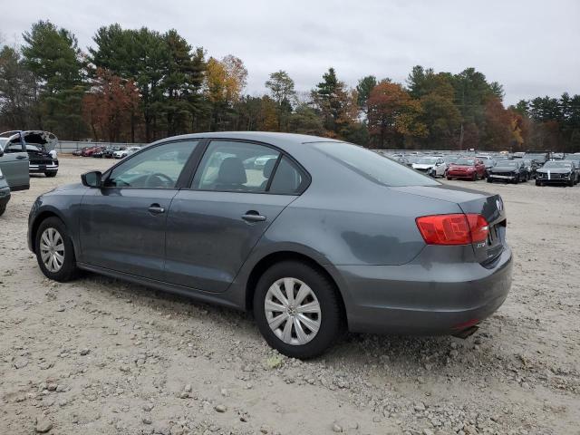 3VW2K7AJ5BM093825 - 2011 VOLKSWAGEN JETTA BASE GRAY photo 2