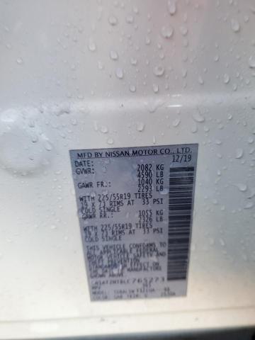 5N1AT2MT8LC765273 - 2020 NISSAN ROGUE S WHITE photo 13