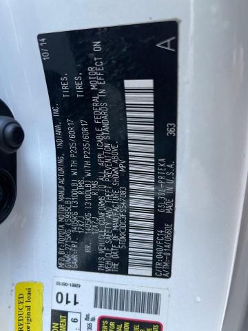 5TDKK3DC3FS547083 - 2015 TOYOTA SIENNA LE 白色 照片 10