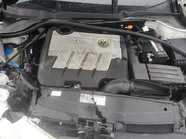 3VWPL7AJ6CM615639 - 2012 VOLKSWAGEN JETTA TDI WHITE photo 11