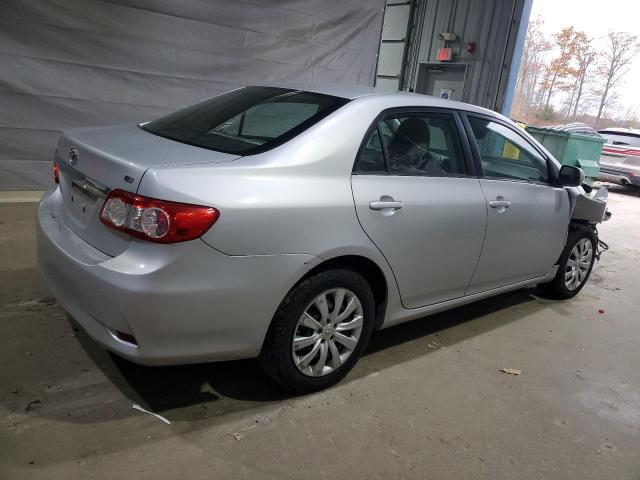 2T1BU4EEXDC962231 - 2013 TOYOTA COROLLA BASE Сріблястий фото 3