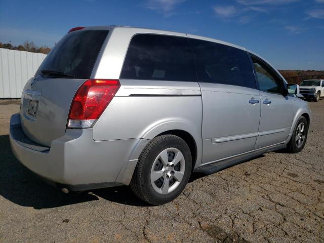 5N1BV28U68N111725 - 2008 NISSAN QUEST S SILVER photo 3
