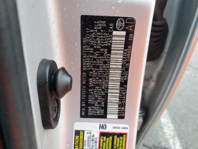 2T1BURHE5HC894029 - 2017 TOYOTA COROLLA L 银色 照片 13