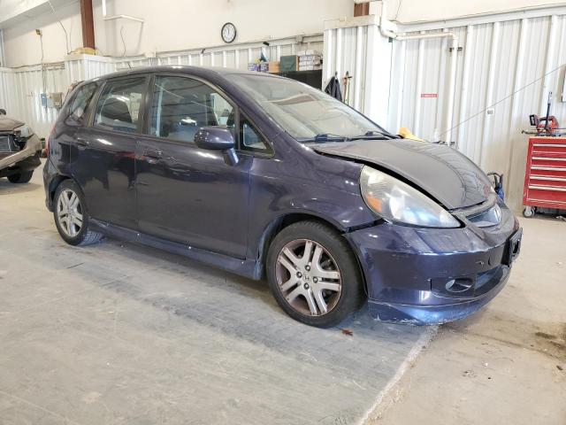 JHMGD38668S016988 - 2008 HONDA FIT SPORT BLUE photo 4