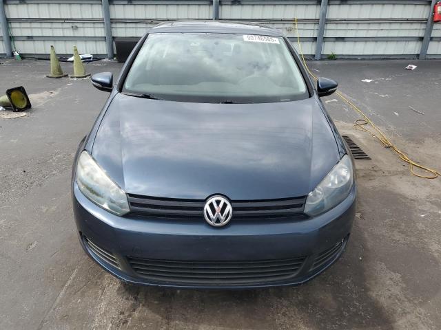WVWDB7AJ0EW003772 - 2014 VOLKSWAGEN GOLF BLUE photo 5