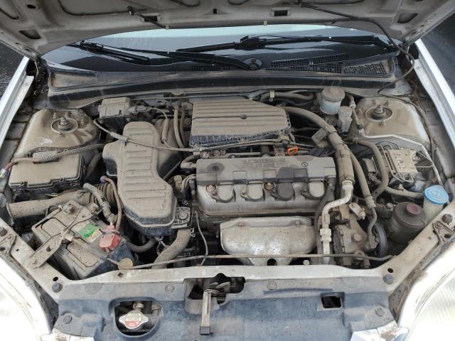 1HGEM21942L073801 - 2002 HONDA CIVIC EX SILVER photo 11