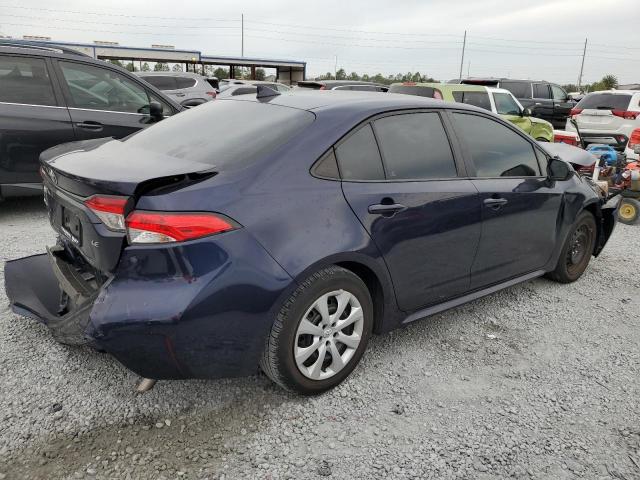 5YFEPMAE1NP381633 - 2022 TOYOTA COROLLA LE BLUE photo 3