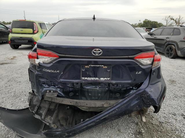 5YFEPMAE1NP381633 - 2022 TOYOTA COROLLA LE BLUE photo 6