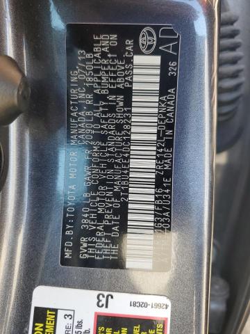 2T1BU4EE4DC128231 - 2013 TOYOTA COROLLA BASE Серый фото 12