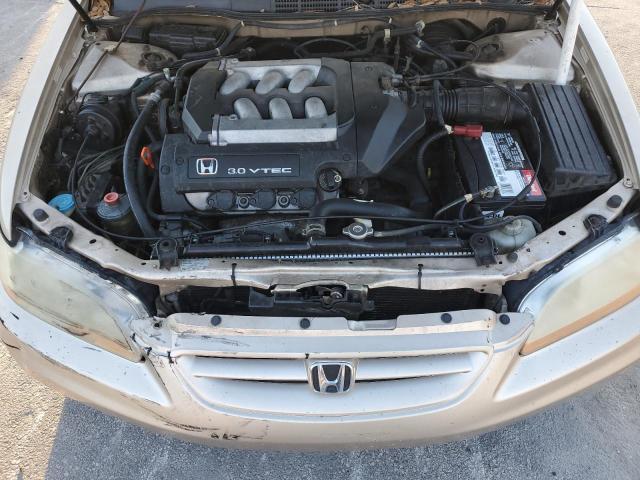 1HGCG225X1A013879 - 2001 HONDA ACCORD EX 金色 照片 11
