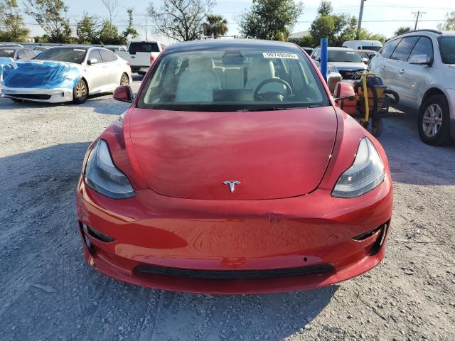 5YJ3E1EC5NF327462 - 2022 TESLA MODEL 3 勃艮第红 照片 5