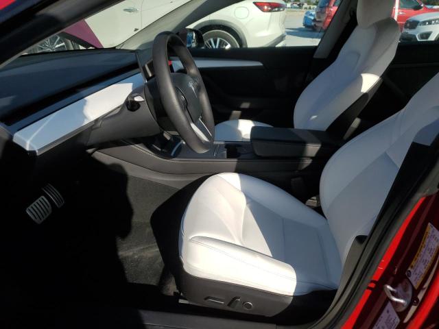 5YJ3E1EC5NF327462 - 2022 TESLA MODEL 3 勃艮第红 照片 7