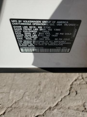1V2KR2CA2NC552439 - 2022 VOLKSWAGEN ATLAS SE WHITE photo 13