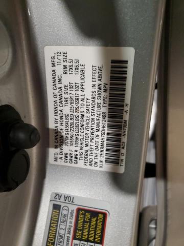 2HKRM4H76DH612488 - 2013 HONDA CR-V EXL GRAY photo 14