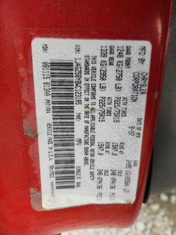 1J4GZ58Y8WC123185 - 1998 JEEP GRAND CHER LAREDO RED photo 14