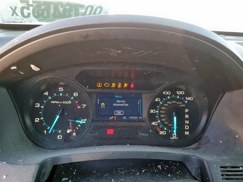 1FM5K7B84EGB23984 - 2014 FORD EXPLORER WHITE photo 9