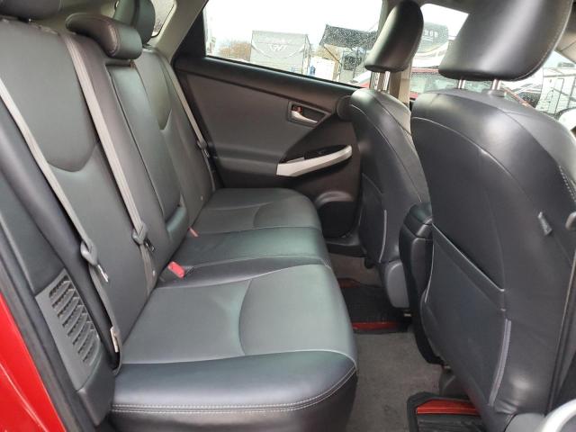 JTDKN3DU1D5681481 - 2013 TOYOTA PRIUS წითელი ფოტო 10