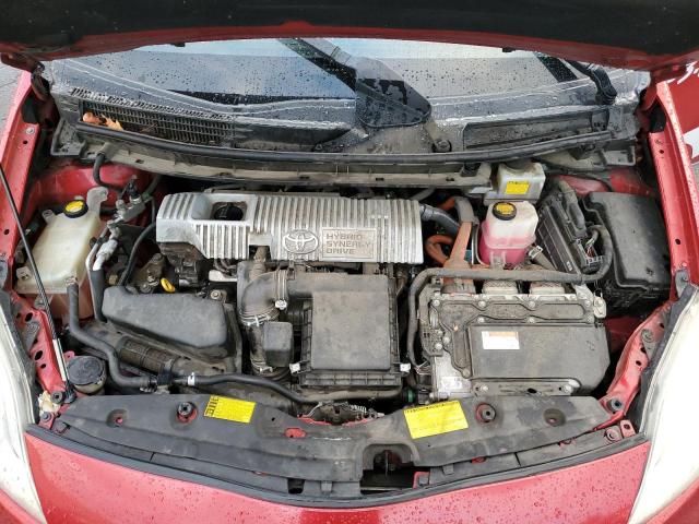 JTDKN3DU1D5681481 - 2013 TOYOTA PRIUS წითელი ფოტო 11