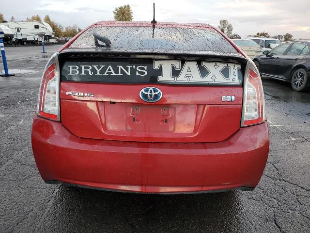 JTDKN3DU1D5681481 - 2013 TOYOTA PRIUS წითელი ფოტო 6