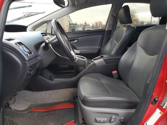 JTDKN3DU1D5681481 - 2013 TOYOTA PRIUS წითელი ფოტო 7