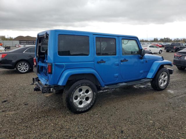 1C4HJWEG9FL531021 - 2015 JEEP WRANGLER U SAHARA 蓝色 照片 3