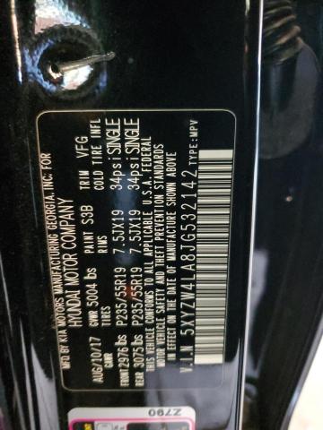 5XYZW4LA8JG532142 - 2018 HYUNDAI SANTA FE S Schwarz Foto 12