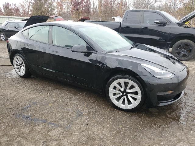 5YJ3E1EA1NF290814 - 2022 TESLA MODEL 3 BLACK photo 4