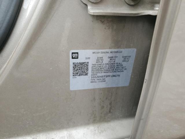 1G1ZD5ST1PF134175 - 2023 CHEVROLET MALIBU LT 棕色 照片 13