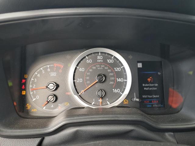 5YFM4MCE7NP115292 - 2022 TOYOTA COROLLA SE BLUE photo 9